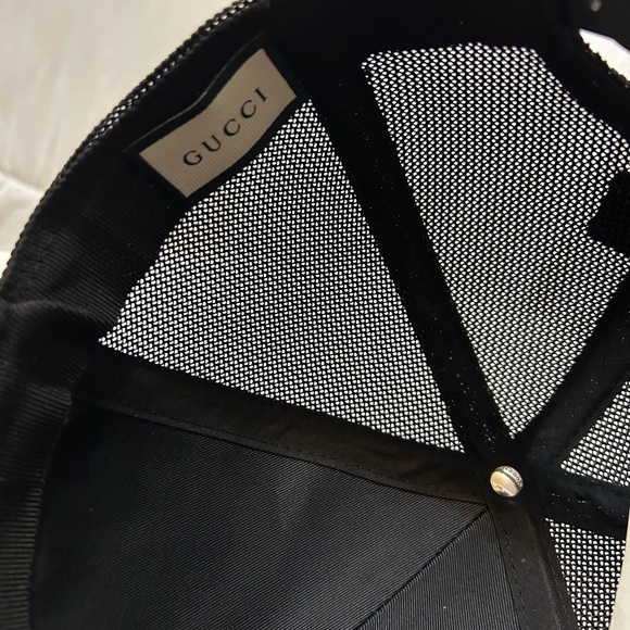 Authentic GUCCI Nylon Monogram Baseball Hat size M in Black. - Picture 7 of 8